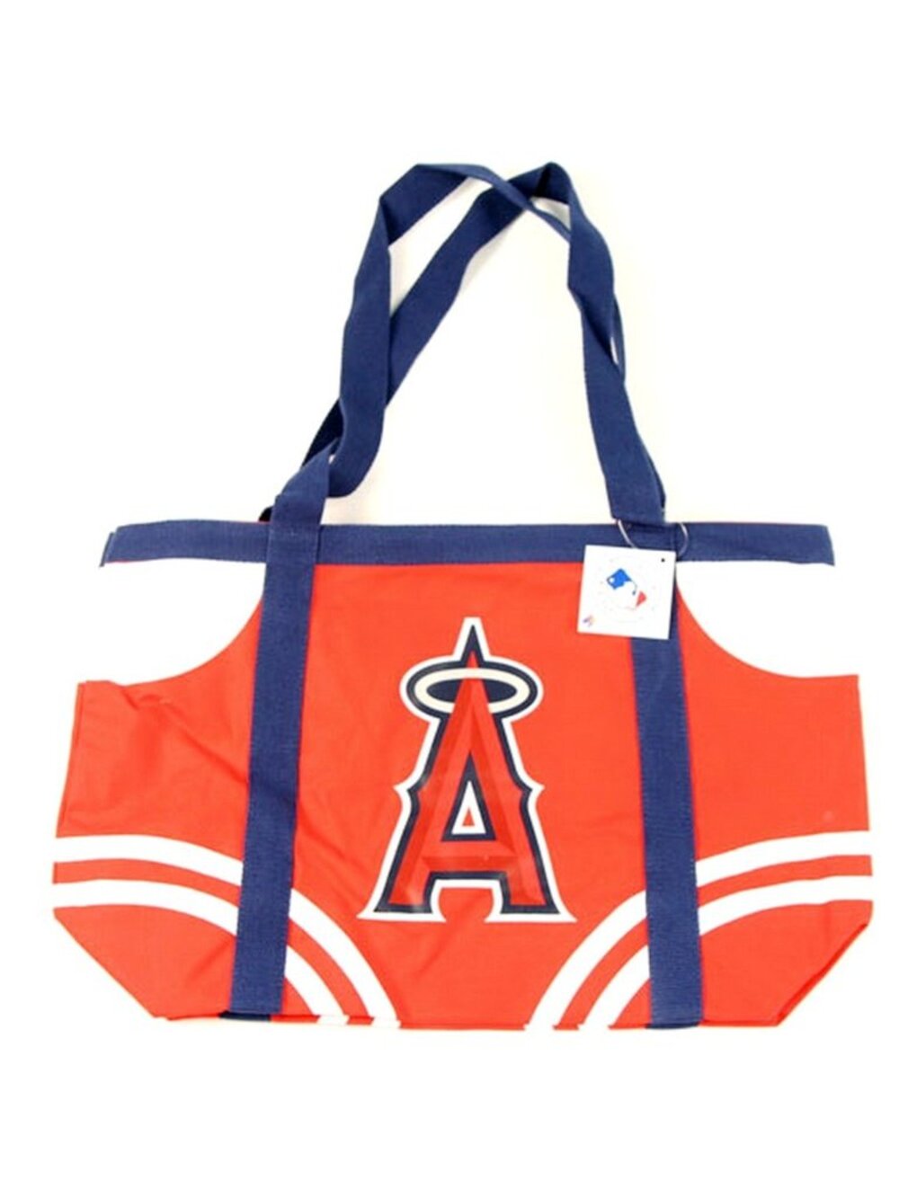 Los Angeles Angels Tote Bag Canvas Tailgate Bag Inside Zipper Pocket 13x20 MLB